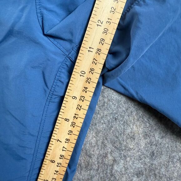 Nike Swim Trunk Shorts Men's Medium Blue White Drawstring Waist Slash Pockets - Picture 6 of 6